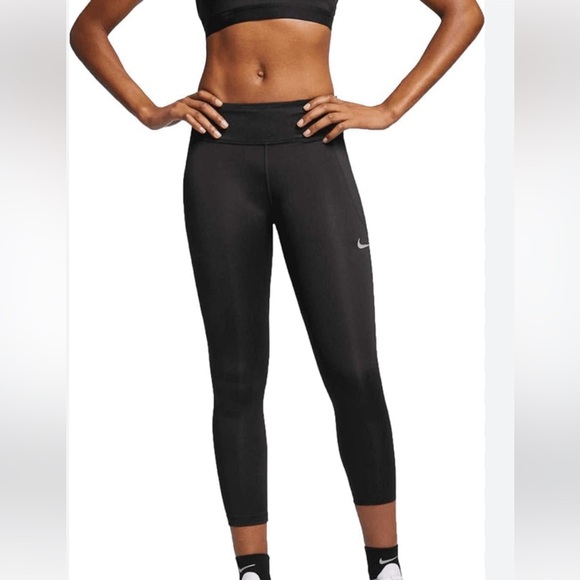 Nike dri-fit mid-rise crop 7/8 women’s tights/leggings / XS - Picture 1 of 8